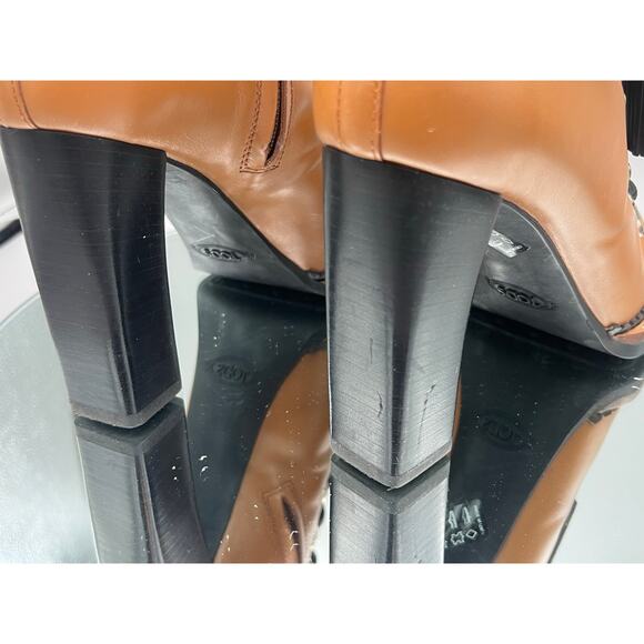 TOD’S $1,395 Sz 37.5 Gomma Tronchetto Boots - Picture 10 of 11